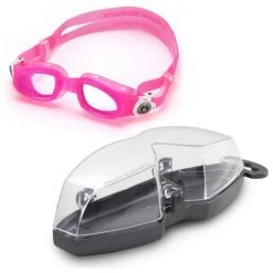 Aqua Sphere Moby Kid Clear Lens Pink-White -Water Sports Store aqua sphere moby kid clear lens pink white 2 1