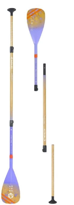 Aztron PhaseBamboo Carbon 3-Section Paddle Purple
