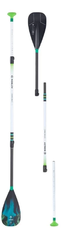 Aztron SpeedCarbon Hybrid 3-Section Paddle Black-White