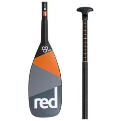 Red Paddle Co. Red Paddle Co Ultimate Leverlock 3 Piece Adjustable SUP Paddle Black-Orange